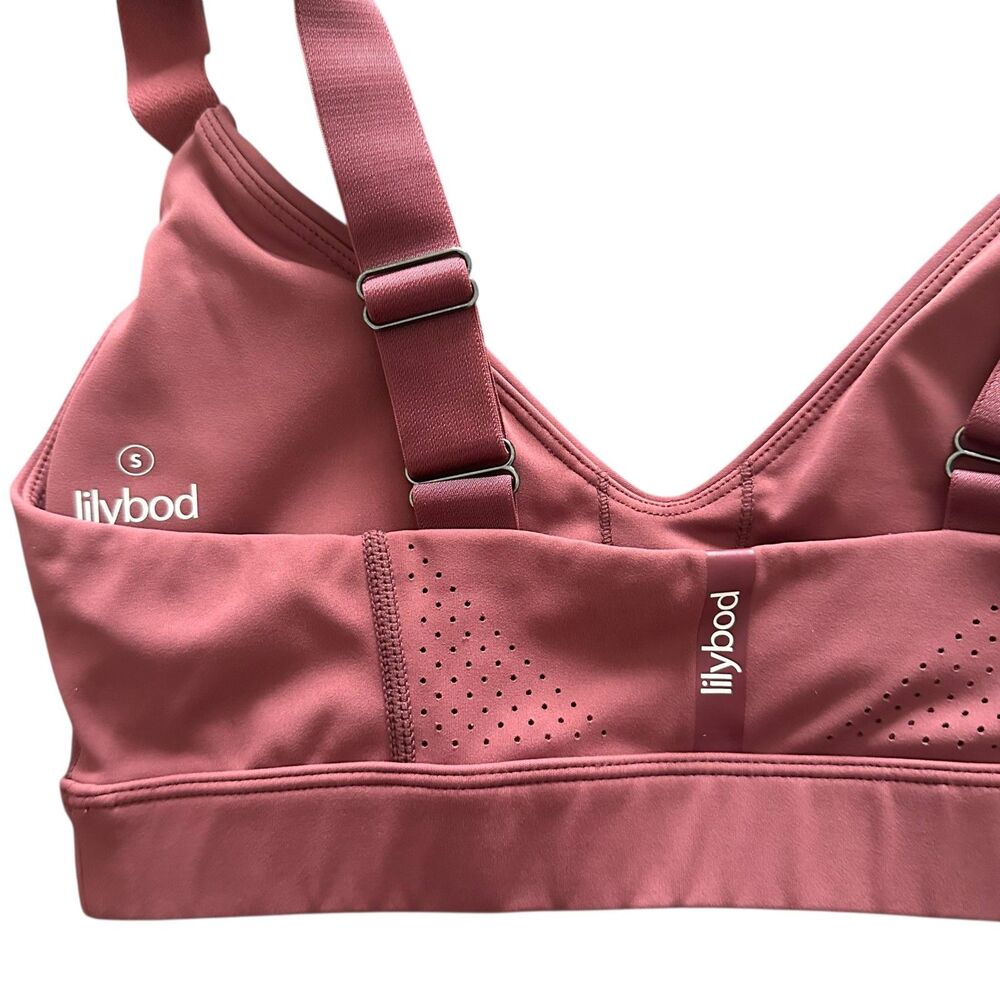 LILYBOD Vaylor Sports Bra In Dusty Rose Small - Picture 4 of 5